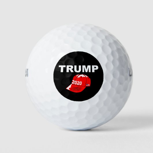 トランプ2020赤キャップ再プレジデント選キャンペーン ゴルフボール (正面)