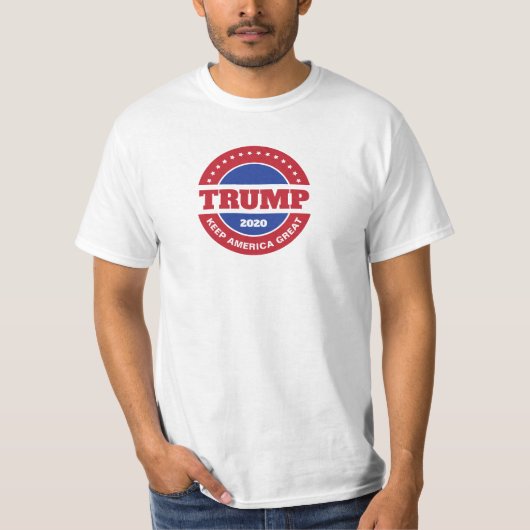 トランプ2020赤白&青 Tシャツ (正面)