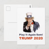 トランプ2020遊再びサム人気がある ポストカード (正面/裏面)