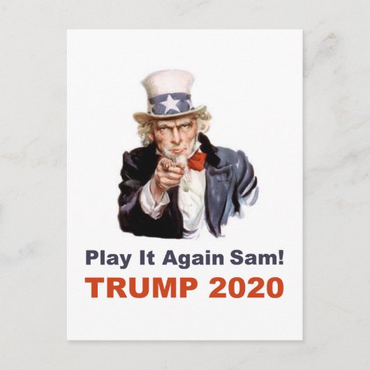 トランプ2020遊再びサム人気がある ポストカード (正面)