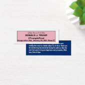 トランプ2020選スリップまたは滑ること択のホワイトハウスピンク (デスク)