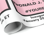 トランプ2020選スリップまたは滑ること択のホワイトハウスピンク ラッピングペーパー (ロールコーナー)