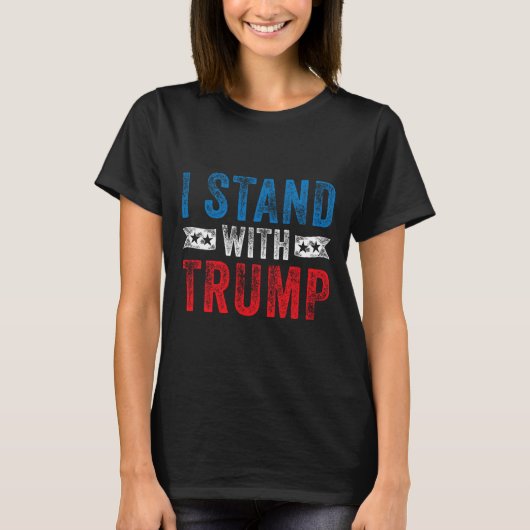 トランプ2020選挙ドナルド・マガ共和国と立つ Tシャツ (正面)