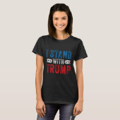 トランプ2020選挙ドナルド・マガ共和国と立つ Tシャツ (正面フル)