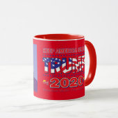 トランプ2020 – ア保メリカ素晴らし マグカップ (正面右)