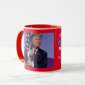 トランプ2020 – ア保メリカ素晴らし マグカップ (正面左)