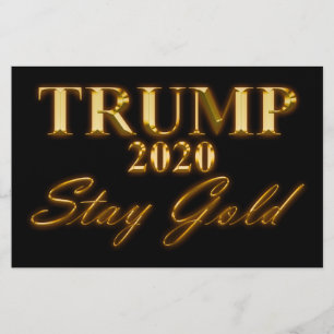 トランプ2020 – ステイ金ゴールド チラシ