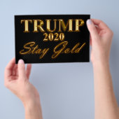 トランプ2020 – ステイ金ゴールド チラシ (ハンドル)