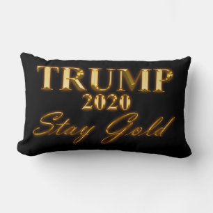 トランプ2020 – ステイ金ゴールド ランバークッション