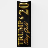 トランプ2020 – ステイ金ゴールド 横断幕 (縦)