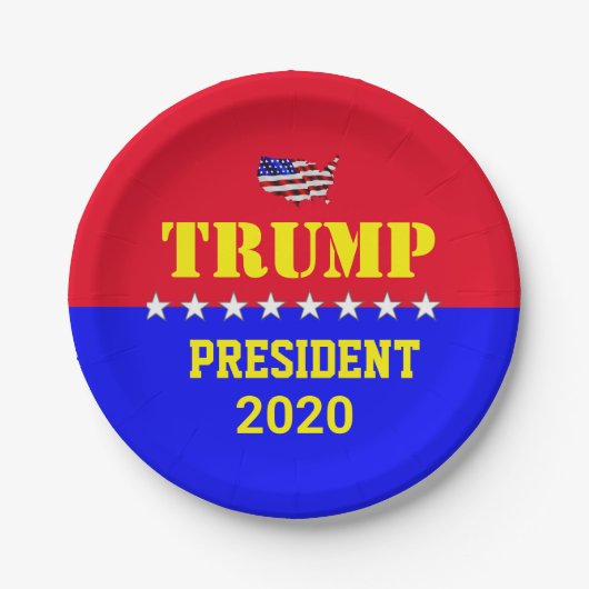 トランプ2020 ペーパープレート (正面)