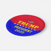 トランプ2020 ペーパープレート (アングル)