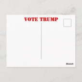 トランプ2020 ポストカード (裏面)
