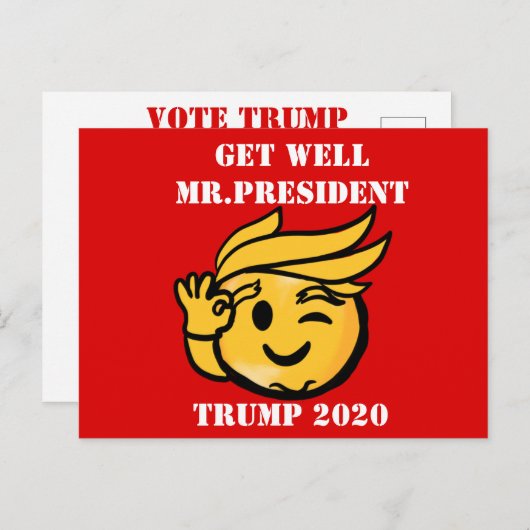 トランプ2020 ポストカード (正面/裏面)