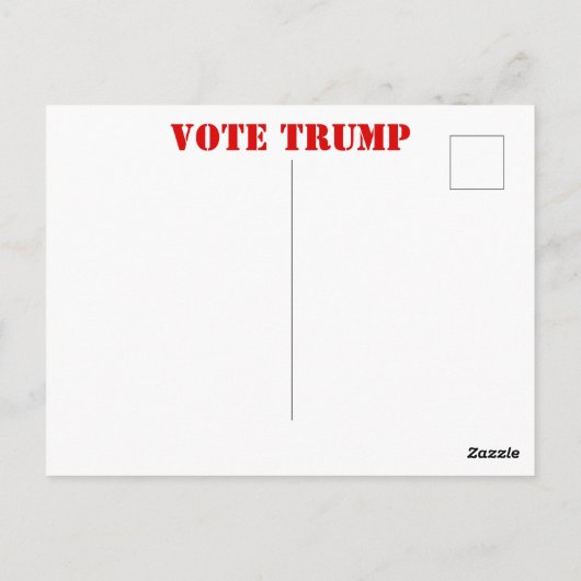 トランプ2020 ポストカード (裏面)