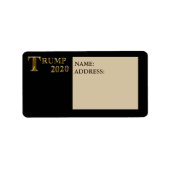 トランプ2020 ラベル (正面)