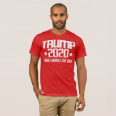 トランプ2020 – 再びリベラル派を泣かせる Tシャツ (正面フル)