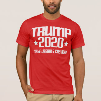 トランプ2020 – 再びリベラル派を泣かせる Tシャツ