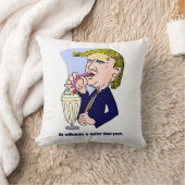 トランプ2020 – 私のミルクシェイクはあなたよりも良い クッション (ブランケット)