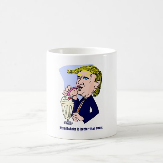 トランプ2020 – 私のミルクシェイクはあなたよりも良い コーヒーマグカップ (中央)