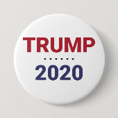 トランプ2020 (米国大統領選挙) 缶バッジ (正面)