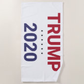 トランプ2020 （米国選挙） ビーチタオル (正面)