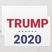 トランプ2020 （米国選挙） 便箋 (正面/裏面)