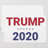 トランプ2020 （米国選挙） 便箋 (正面/裏面)