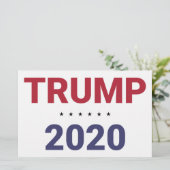 トランプ2020 （米国選挙） 便箋 (スタンド正面)