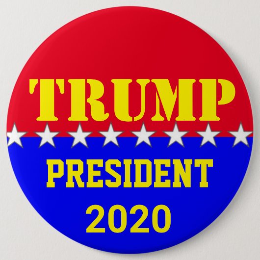 トランプ2020 缶バッジ (正面)