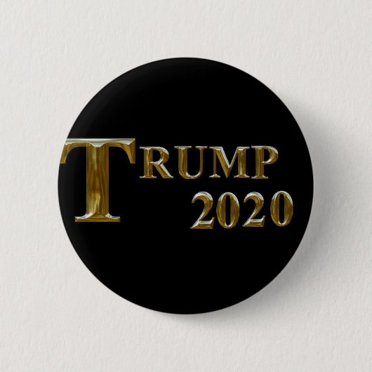 トランプ2020 缶バッジ (正面)