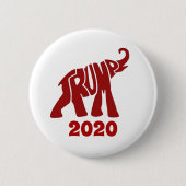 トランプ2020 缶バッジ (正面)
