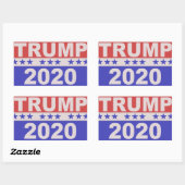 トランプ2020 長方形シール (シート)
