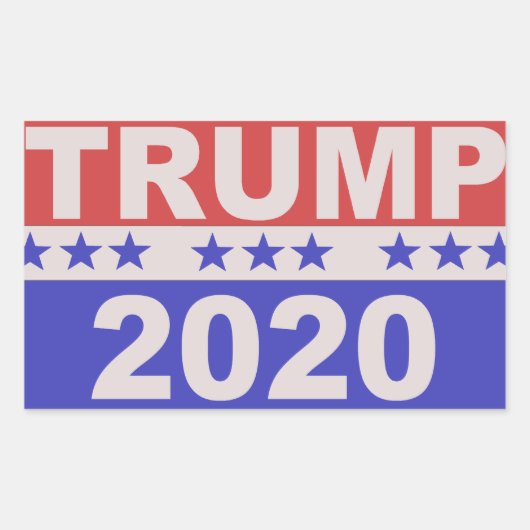 トランプ2020 長方形シール (正面)