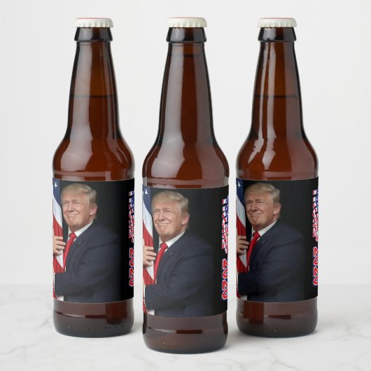 トランプ2020 - 4年 ビールラベル (ボトル)