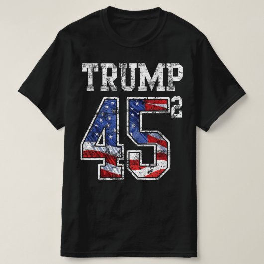 トランプ2020 45二乗指数プロトランプ Tシャツ (デザイン正面)