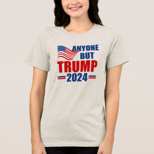 トランプ2024おもしろい選挙女性以外の誰でも トライブレンドTシャツ