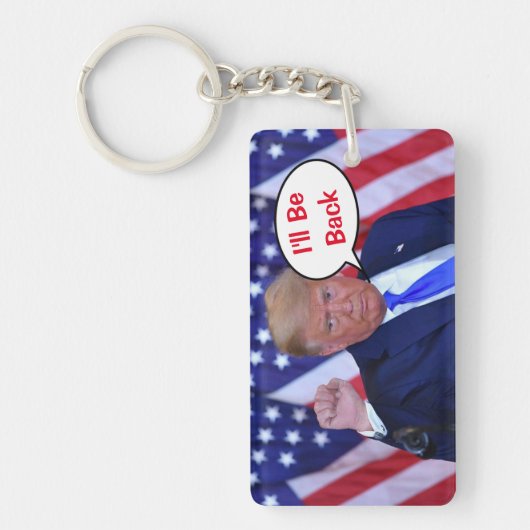 トランプ2024が戻ってくる キーホルダー (正面)