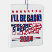 トランプ2024が戻ってくる セラミックオーナメント (右)