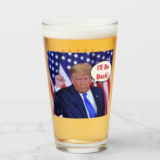 トランプ2024が戻ってくる タンブラーグラス (ドリンク正面)