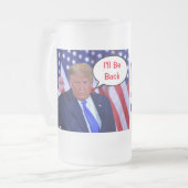 トランプ2024が戻ってくる フロストグラスビールジョッキ (正面左)