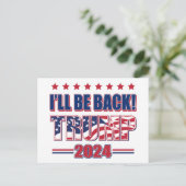 トランプ2024が戻ってくる ポストカード (スタンド正面)