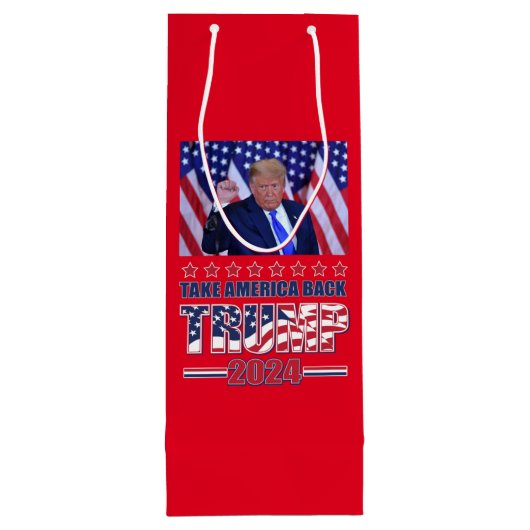 トランプ2024が戻ってくる ワインギフトバッグ (裏面)