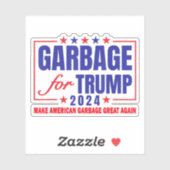 トランプ2024ごみ誇りを持った投票トランプへの選挙 シール (シート)