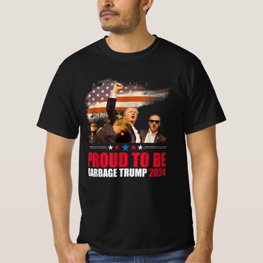 トランプ2024ごみ誇りを持った投票トランプへの選挙 Tシャツ (正面)