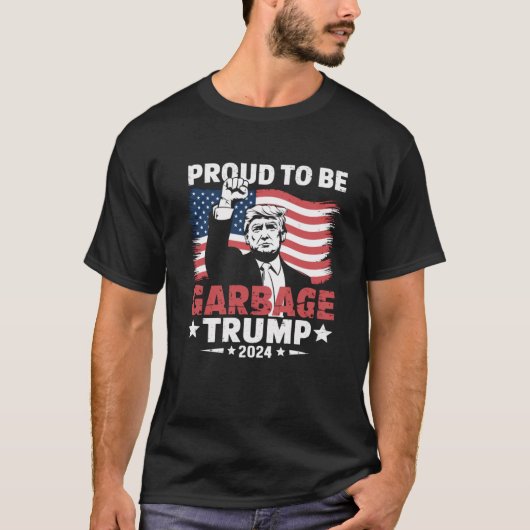 トランプ2024ごみ誇りを持った投票トランプへの選挙 Tシャツ (正面)