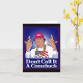 トランプ2024それをカムバック米国大統領と呼ばない カード (黄色い花)