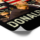 トランプ2024とおもしろい立つ ポスター (角)