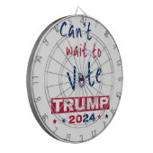 トランプ2024に投票するのを待つことができない ダーツボード (正面左)