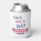 トランプ2024に投票するのを待つことができない 缶クーラー (缶正面)